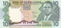 Sierra Leone 10 Leones, 27. 4.1988